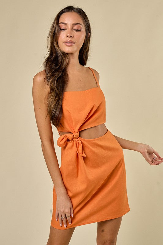 Perfectly Trendy Knot Front Dress