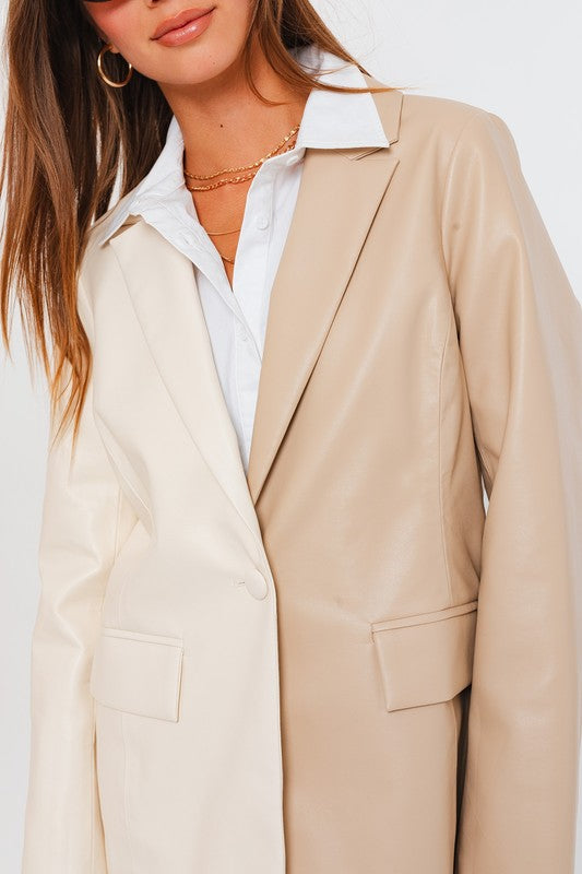 Double Take Colorblock Blazer