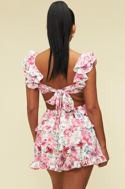 Garden Sensation Floral Romper