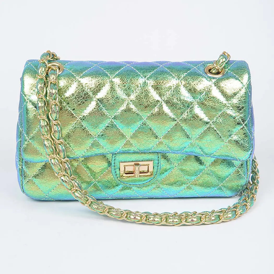 Real Stunner Quilted Metallic Bag