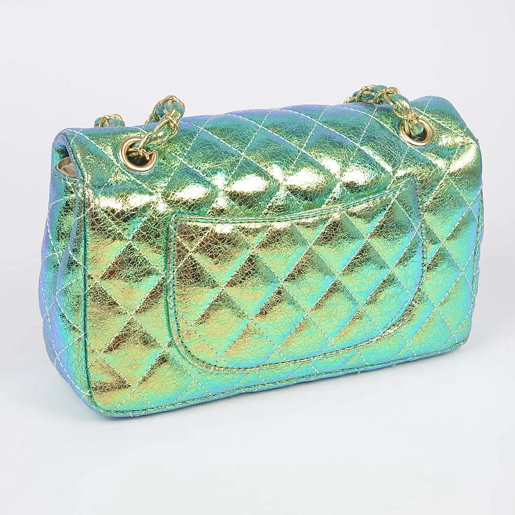 Real Stunner Quilted Metallic Bag