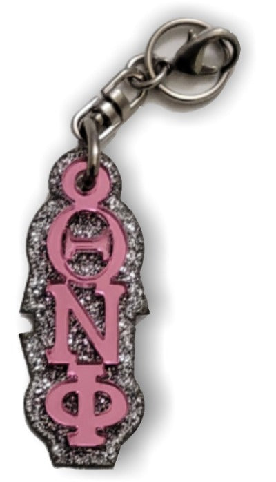 Theta Nu Phi-PURSE Zipper Pull Keychain-QNF-03-KEY-ZIPPULL