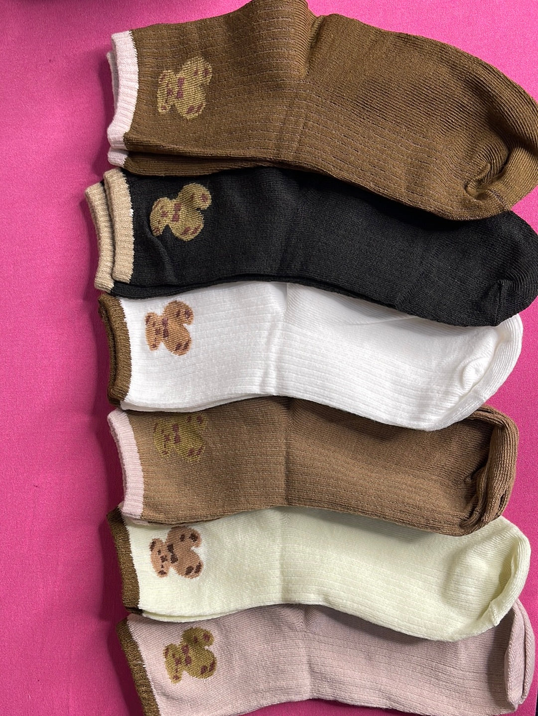 Teddy Bear Tube Socks