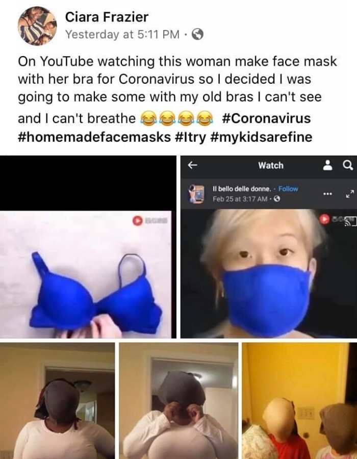It's not a bra. It can be called a mask. Maybe you can change to a small one.