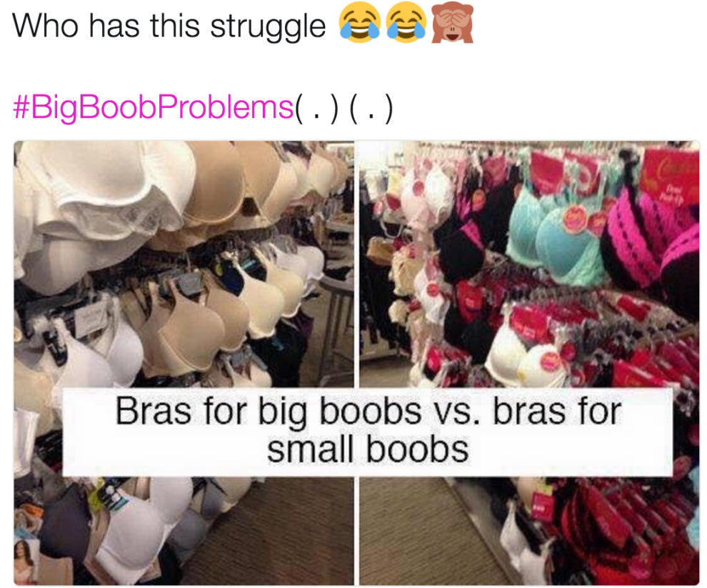 Bra world for big boobs is just like the films in the 1940s, only black and white.