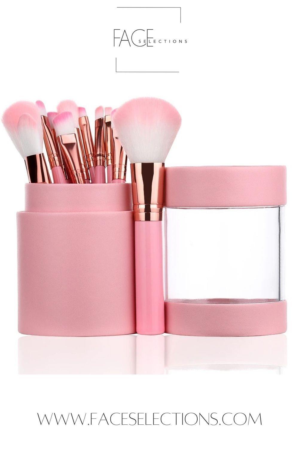 Twelve Piece Makeup Brush Set Organizer