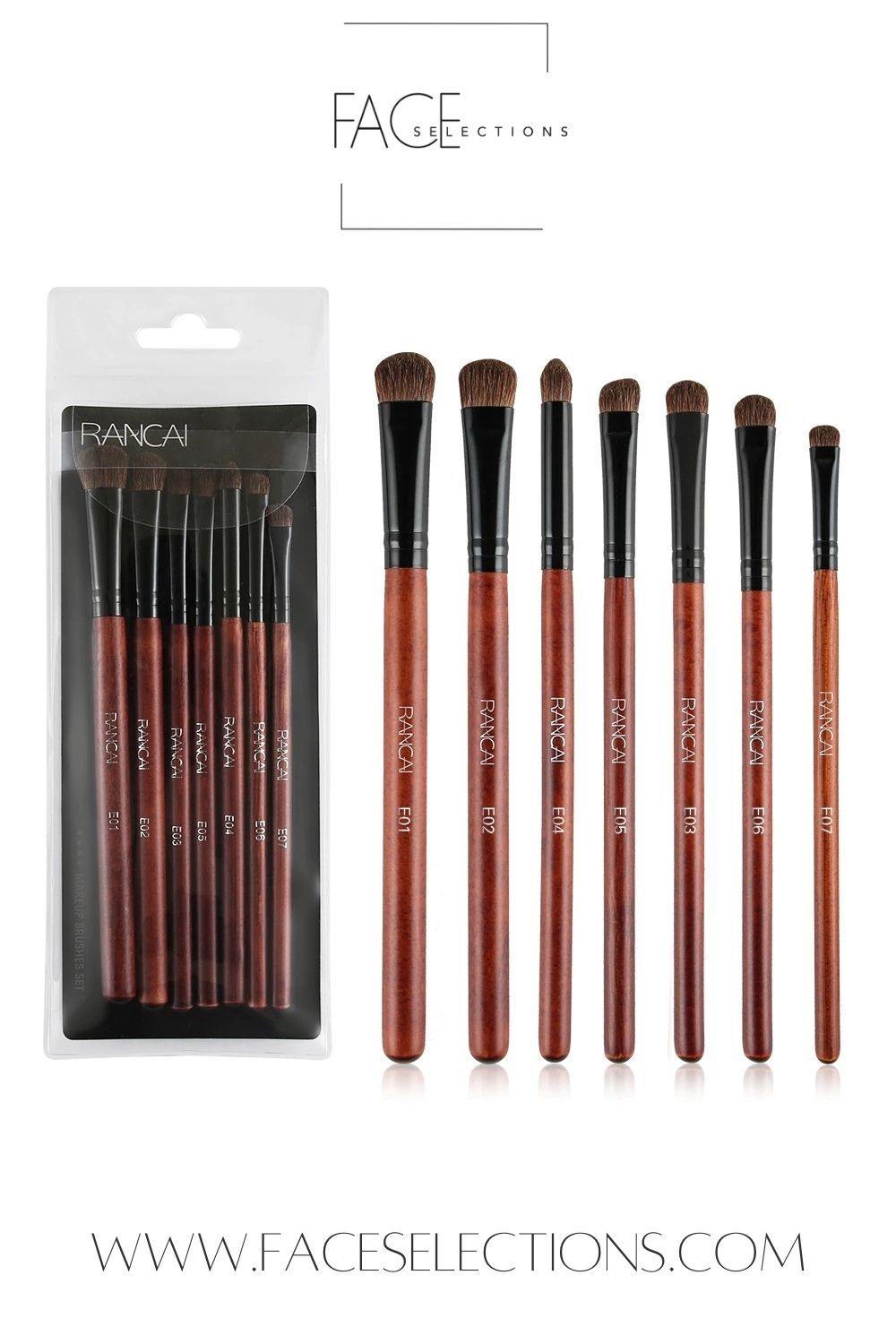 Rancai 7pcs Professional Makeup Brushes