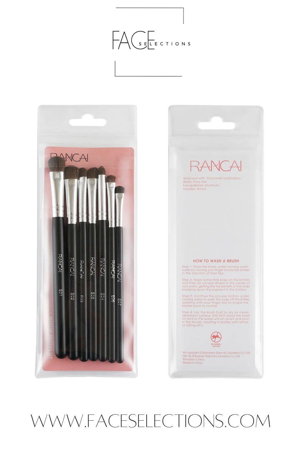 Rancai 7pcs Professional Makeup Brushes