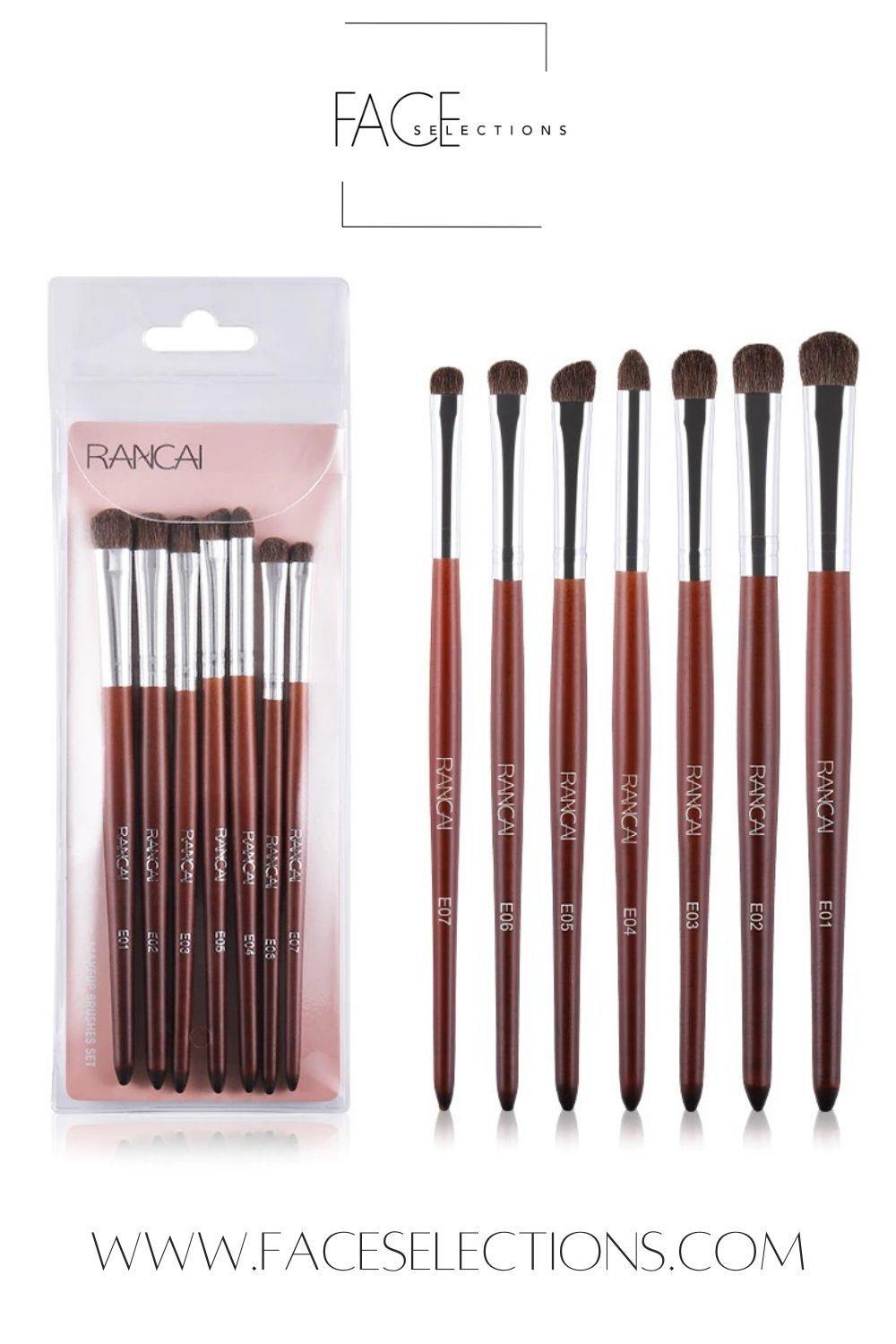 Rancai 7pcs Professional Makeup Brushes