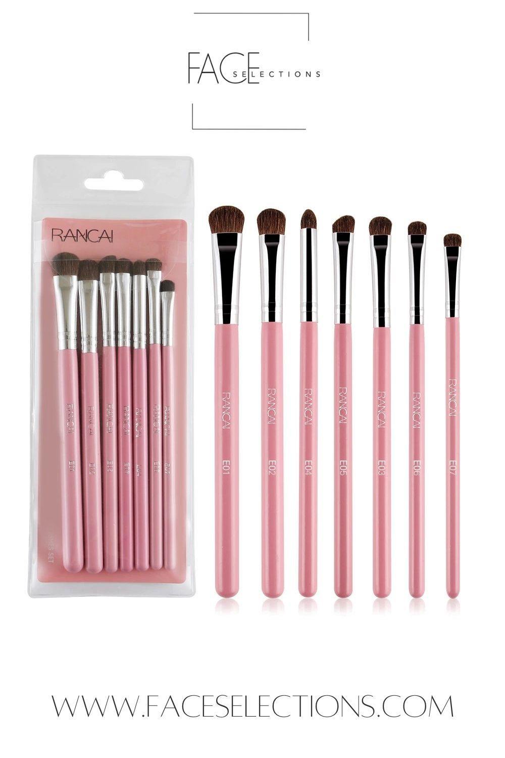 Rancai 7pcs Professional Makeup Brushes