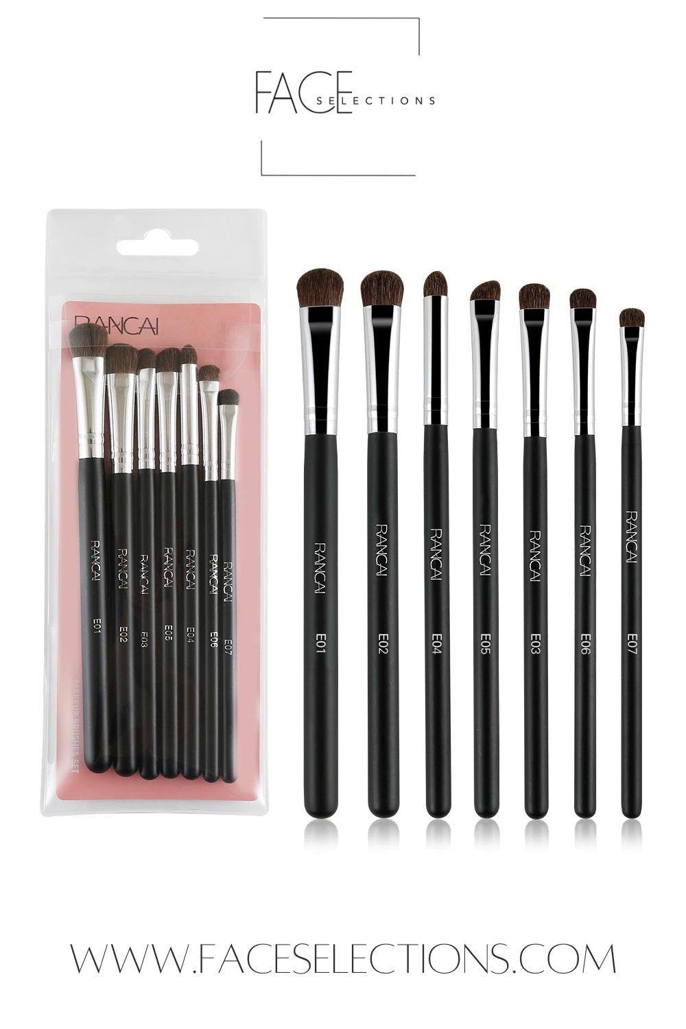 Rancai 7pcs Professional Makeup Brushes