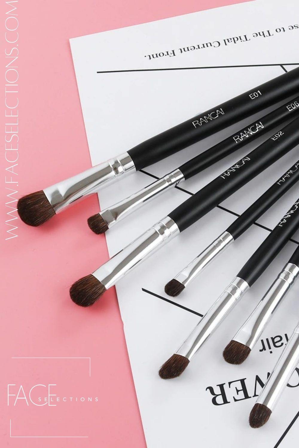 Rancai 7pcs Professional Makeup Brushes