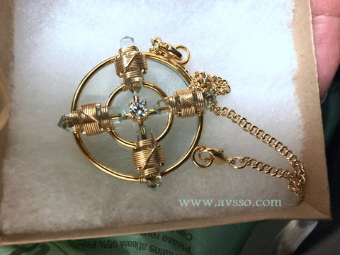 24K Gold Plated Buddha Maitreya the Christ Shambhala Solar Form Radiator 2