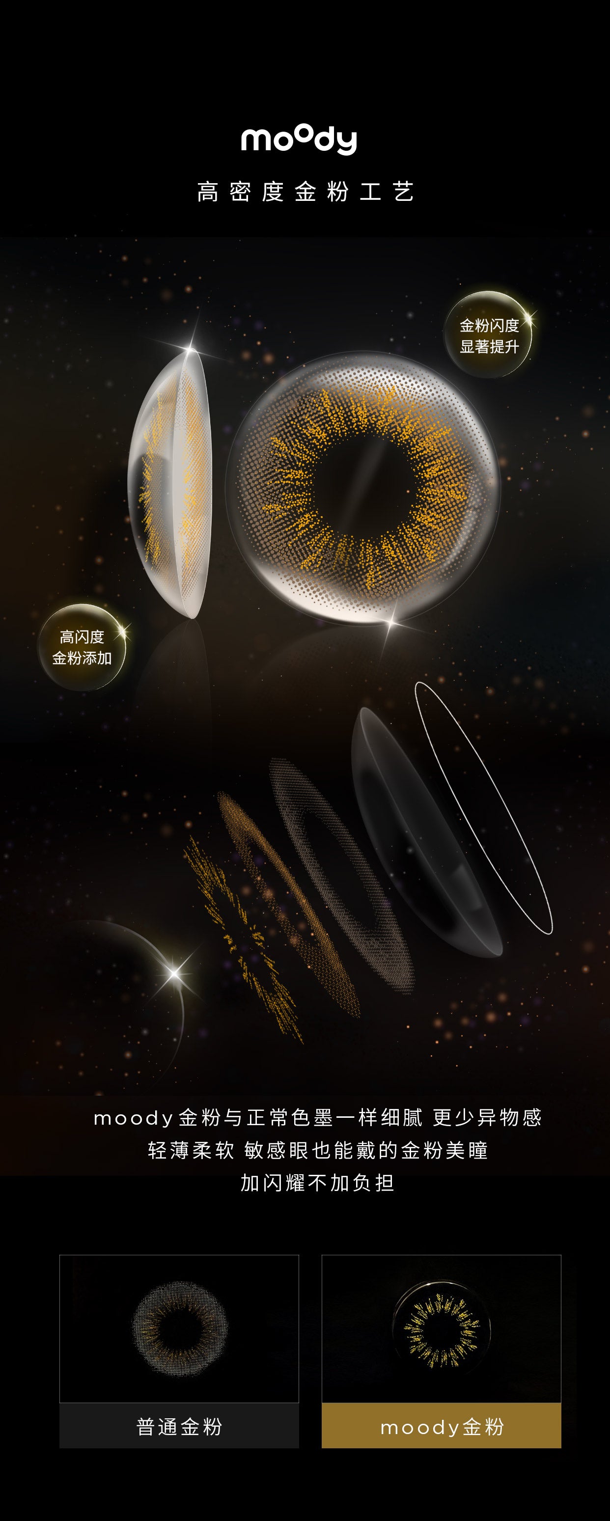 国潮moody Disco金粉系列 14 2 日抛 10片装 Momolens 莫兰美瞳 国潮moody Disco金粉系列 14 2 日抛 10片装 Momolens 莫兰美瞳