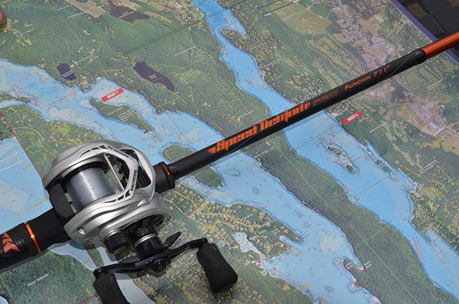 This top-of-the-line Speed Demon baitcast fishing rod is a perfect match to the Kapstan Elite 300