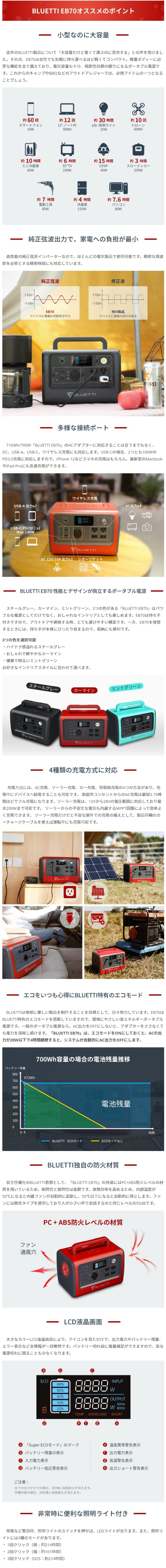 ポータブル電源 大容量 防災 キャンプ 車中泊