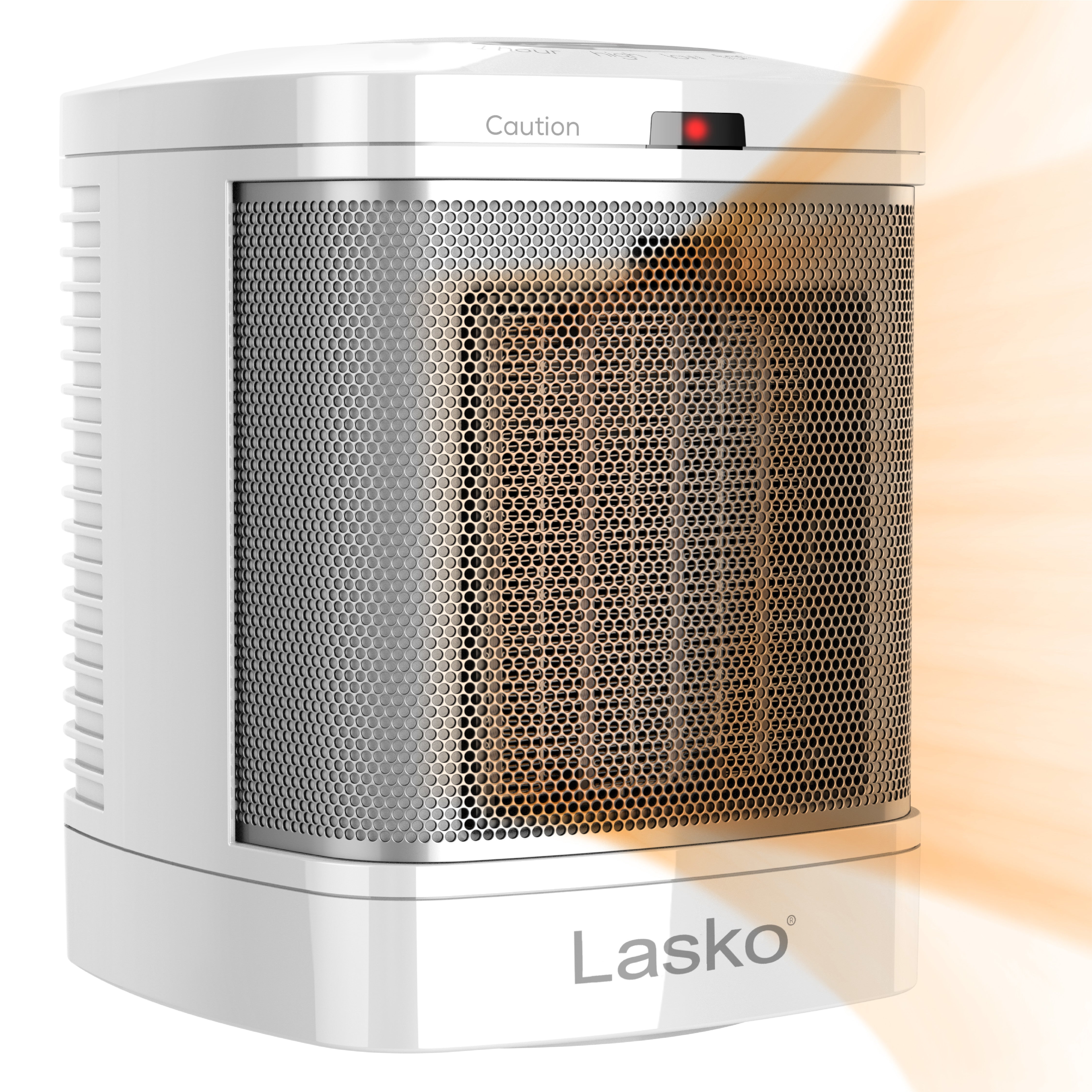 Lasko 1500W Ceramic Bathroom Space Heater with ALCI Safety Plug, CD08210, White