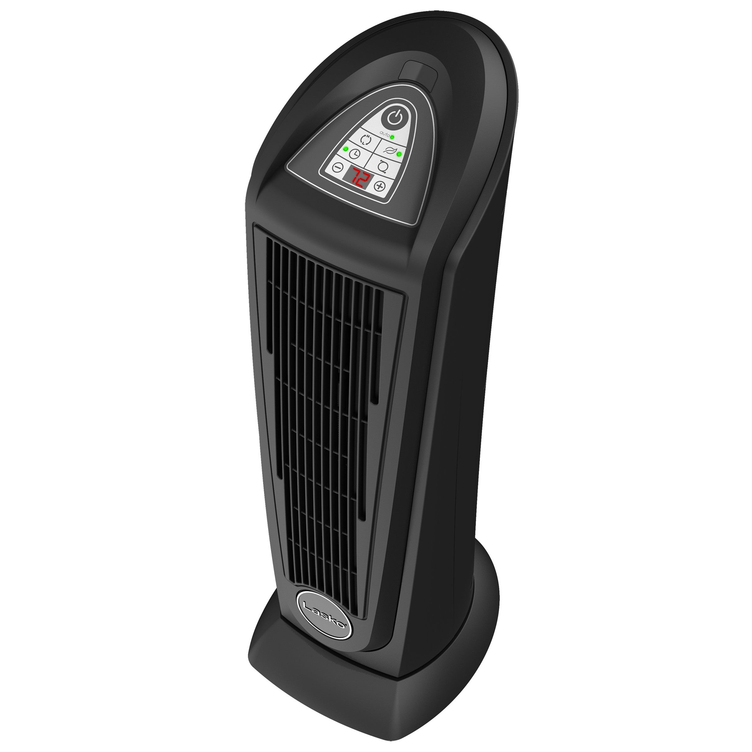 Lasko 1500W Oscillating Ceramic Tower Heater with Remote Control, 751321, Black