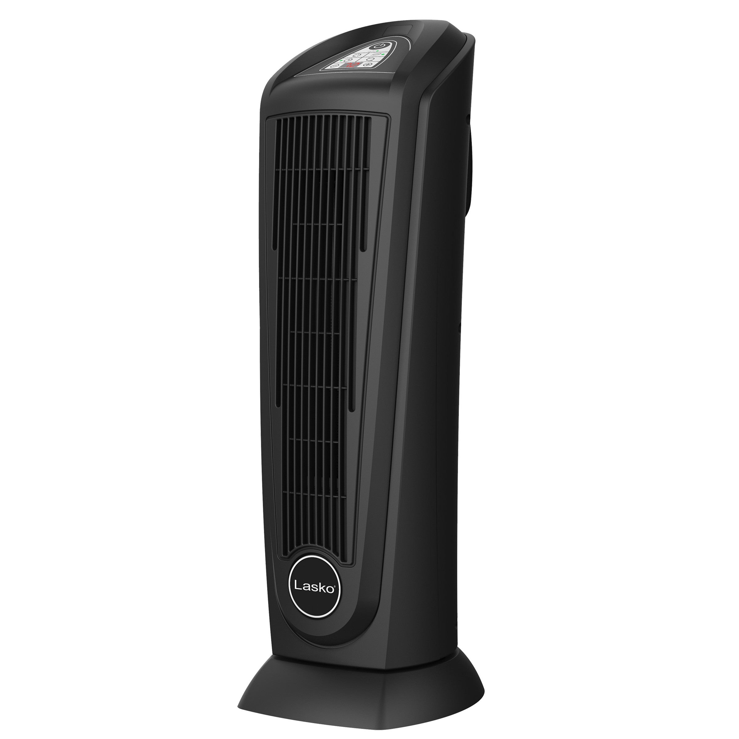 Lasko 1500W Oscillating Ceramic Tower Heater with Remote Control, 751321, Black