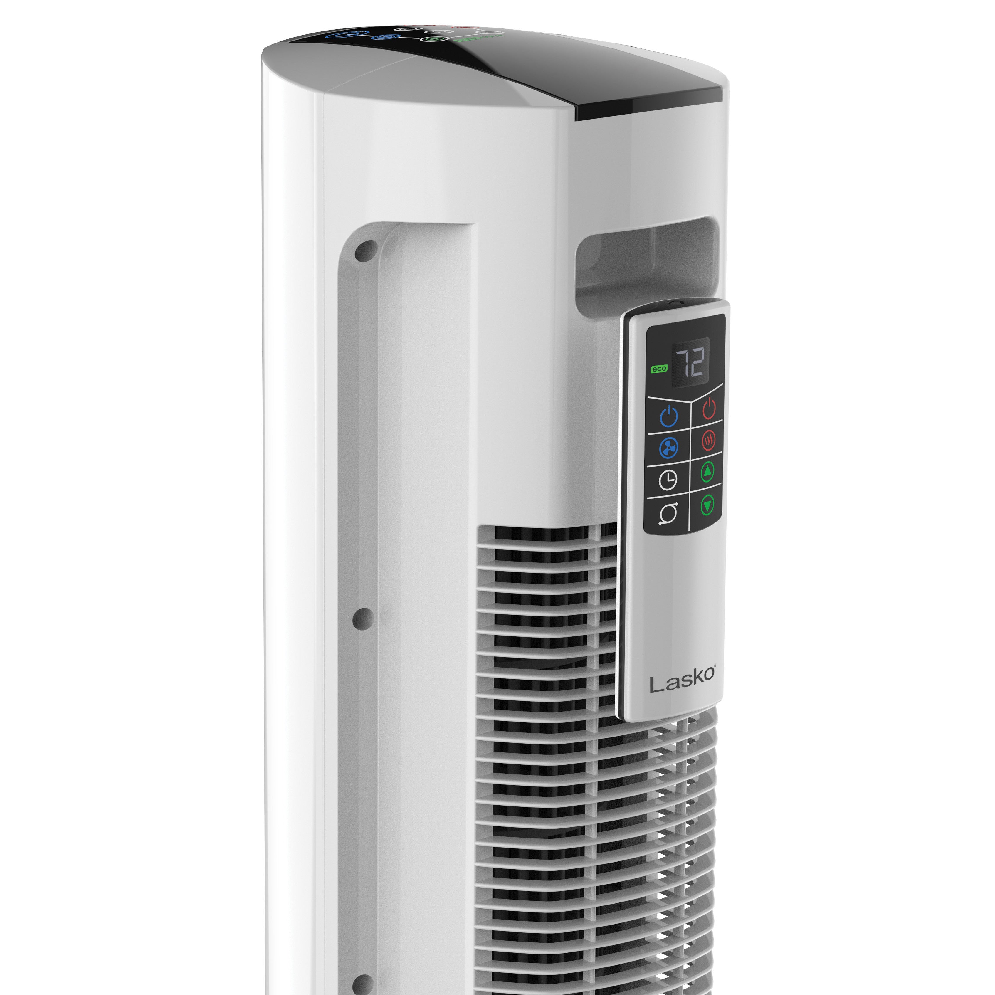 Lasko 1500W Electric All Season Tower Fan & Space Heater with Timer and  Remote, FH500, White