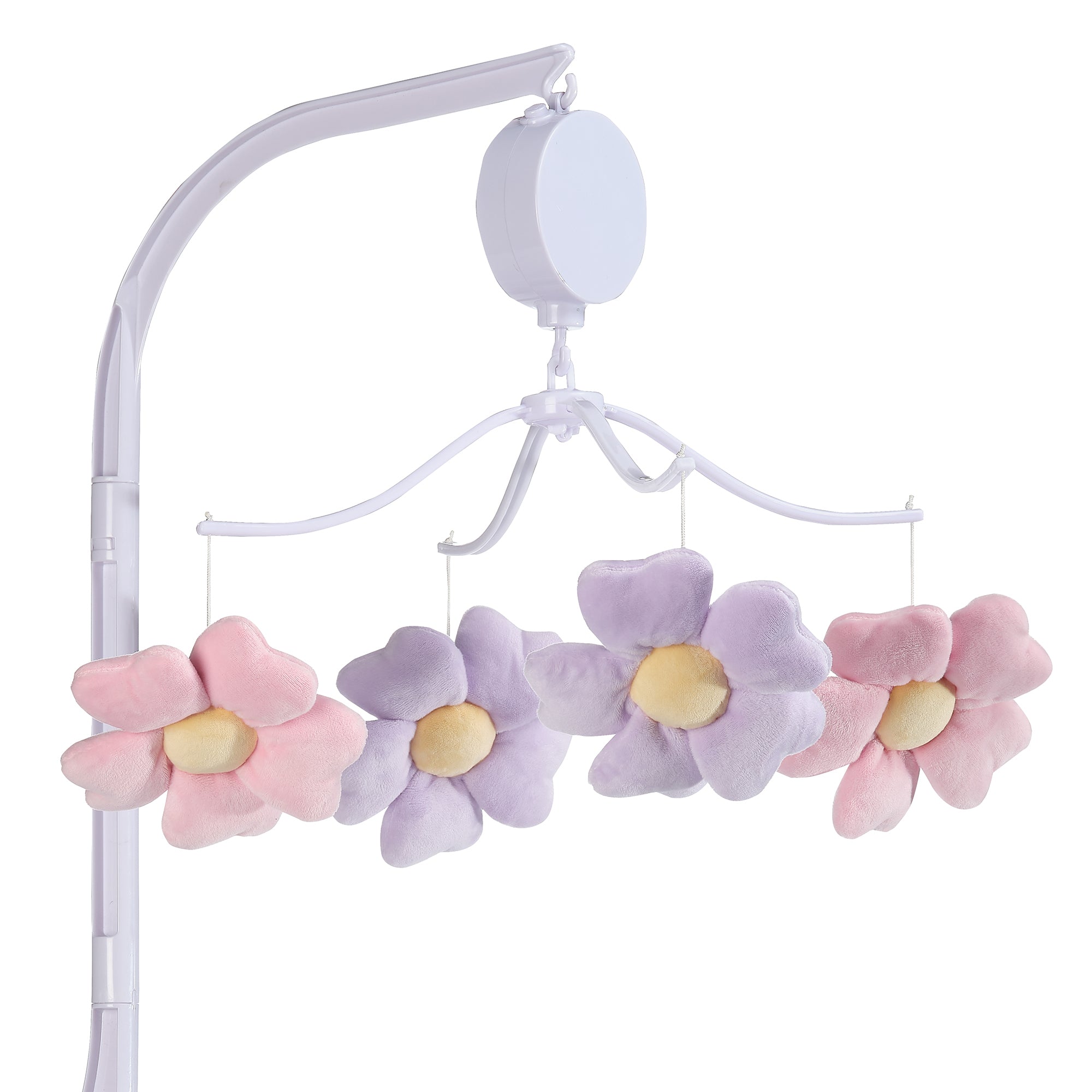 Lavender Floral Musical Baby Crib Mobile