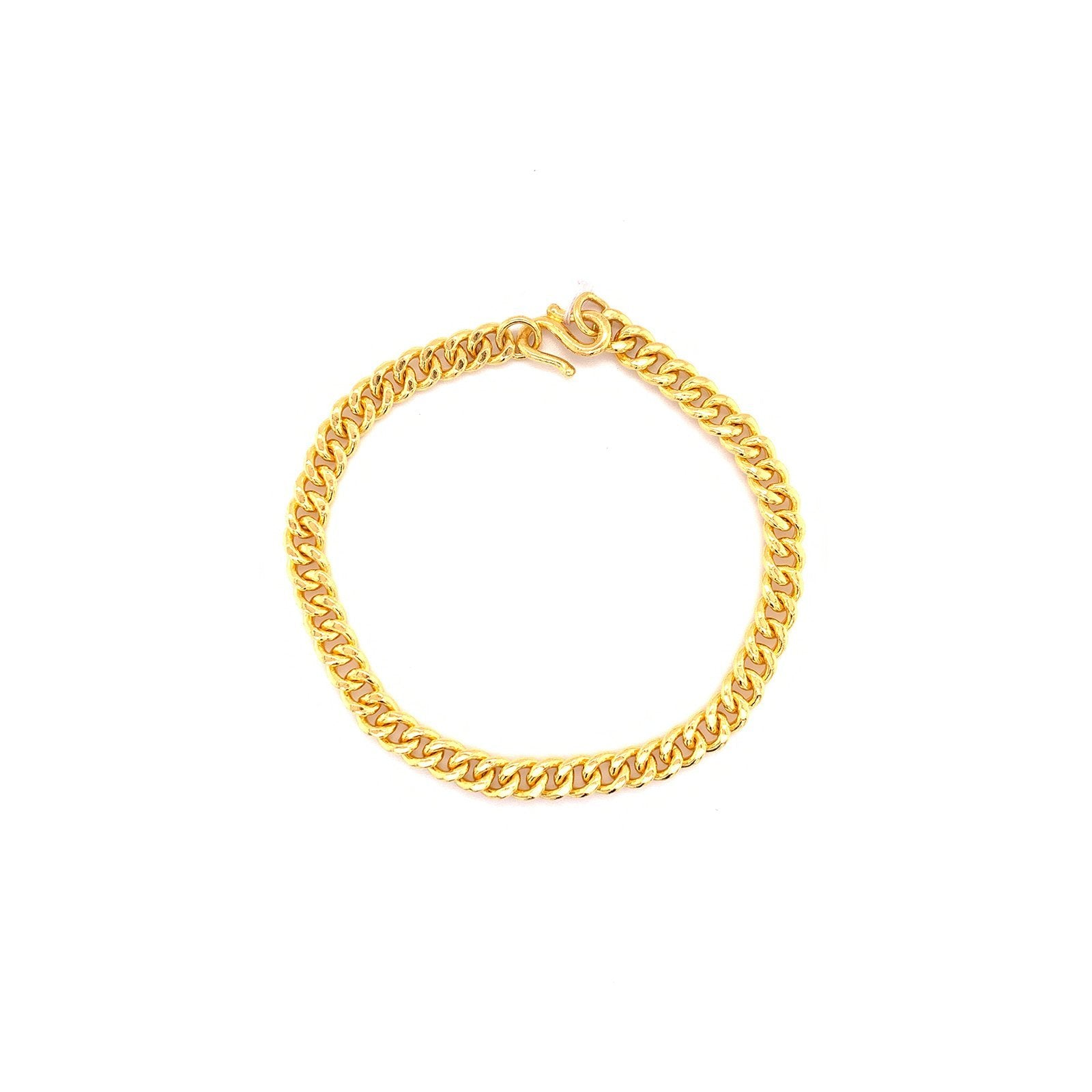 24K Gold Chain Bracelet