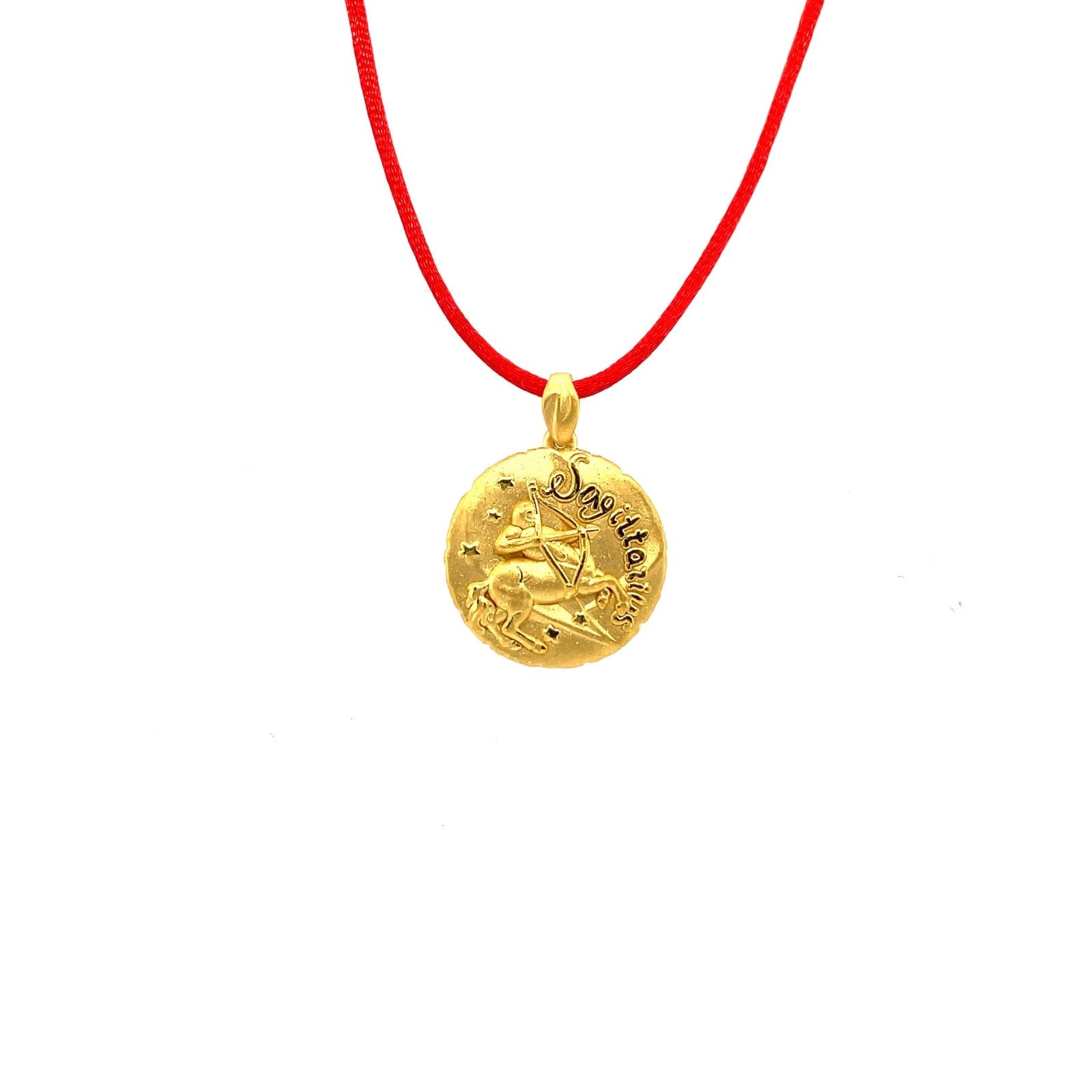 24K Gold Zodiac Pendant Sagittarius