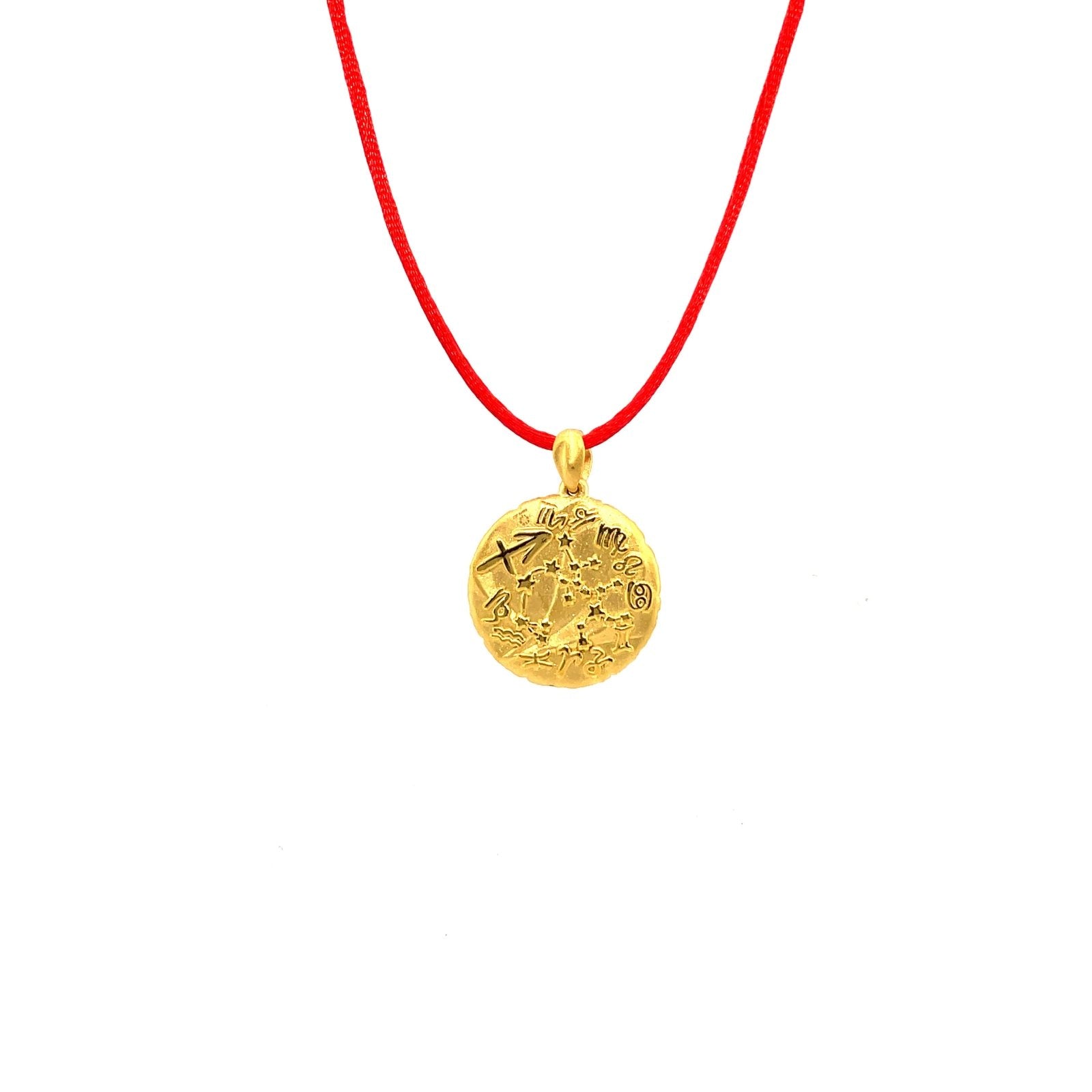 24K Gold Zodiac Pendant Sagittarius