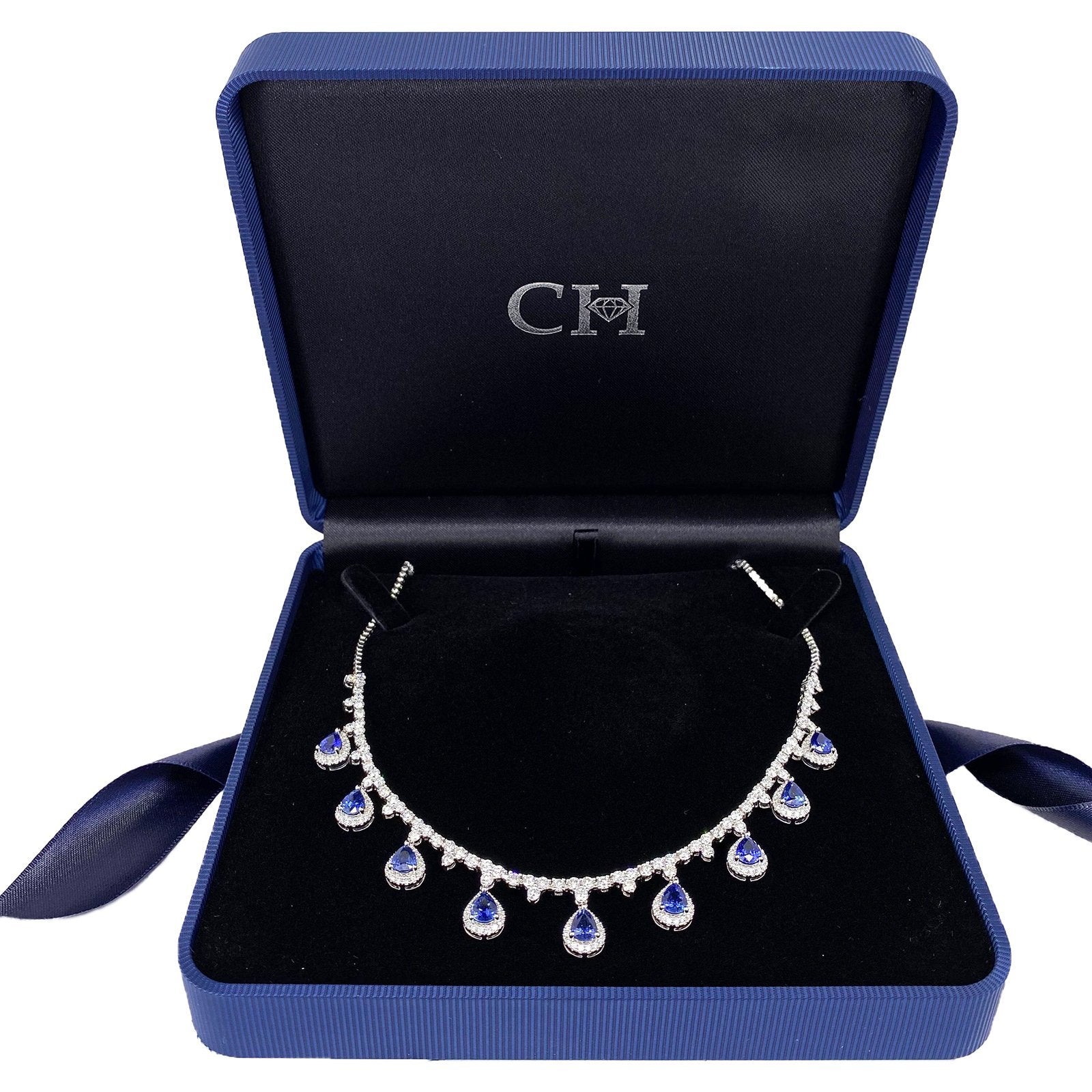 Sapphire Diamond Necklace