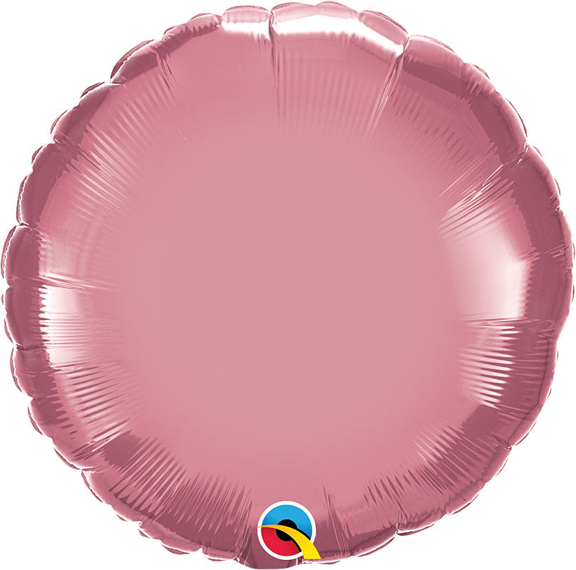 Chrome Mauve Foil Round Balloons 18