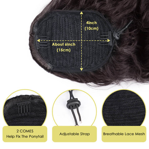 Drawstring Ponytail Hair Synthetic