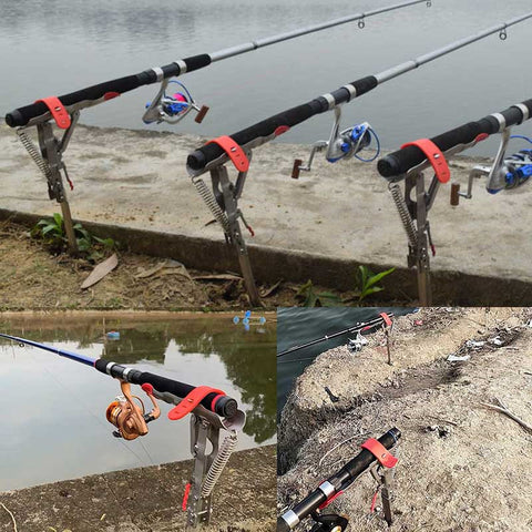 Automatic Double Spring Fishing Rod Holder  