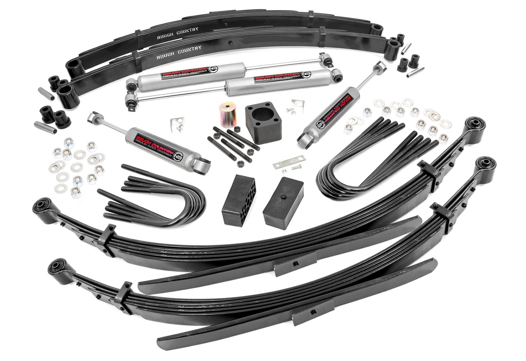 Rough Country (249.20) 6 Inch Lift Kit | Rear Springs | Chevy C3500/K3500 Truck 4WD (1988-1991)