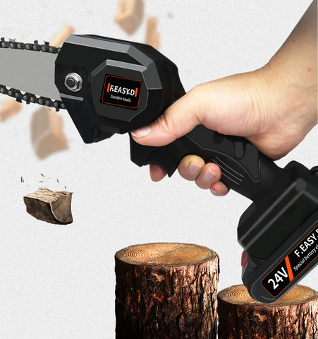 Battery Powered Mini Chainsaw Only 4 Inches Ykkul