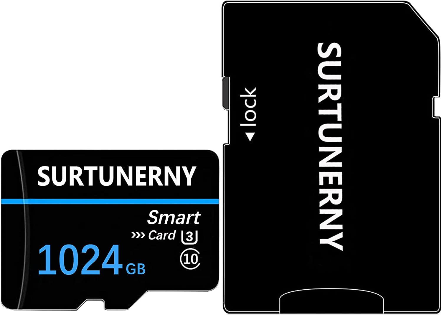 SURTUNERNY TF Card 1024GB Memory Card with TF Card Adapter Hight Speed Class 10 TF Card Memory Card for Camera,Phone,Tablet,Dash Came,Surveillance,Computer,Dash Came (Blue)