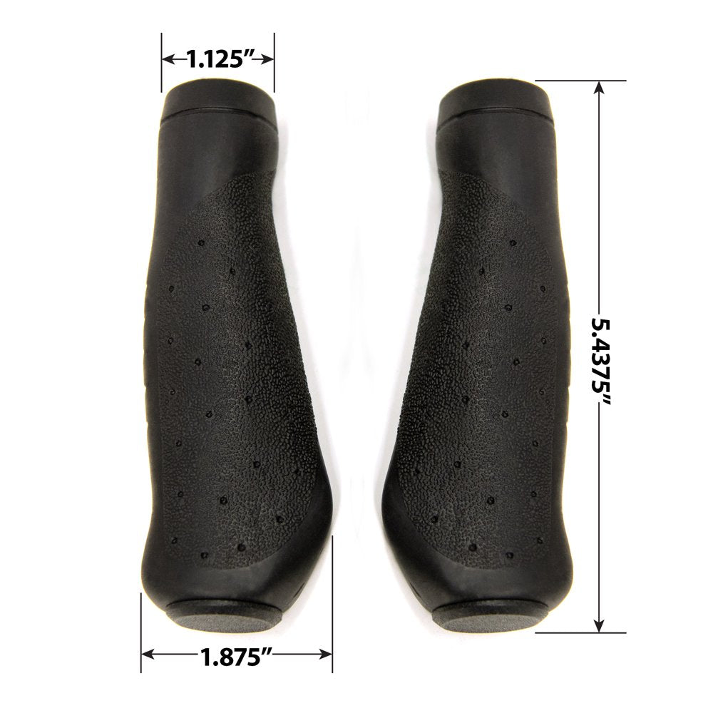 Bike Shop Replacement Premium Ergonomic Bicycle Grips, Black