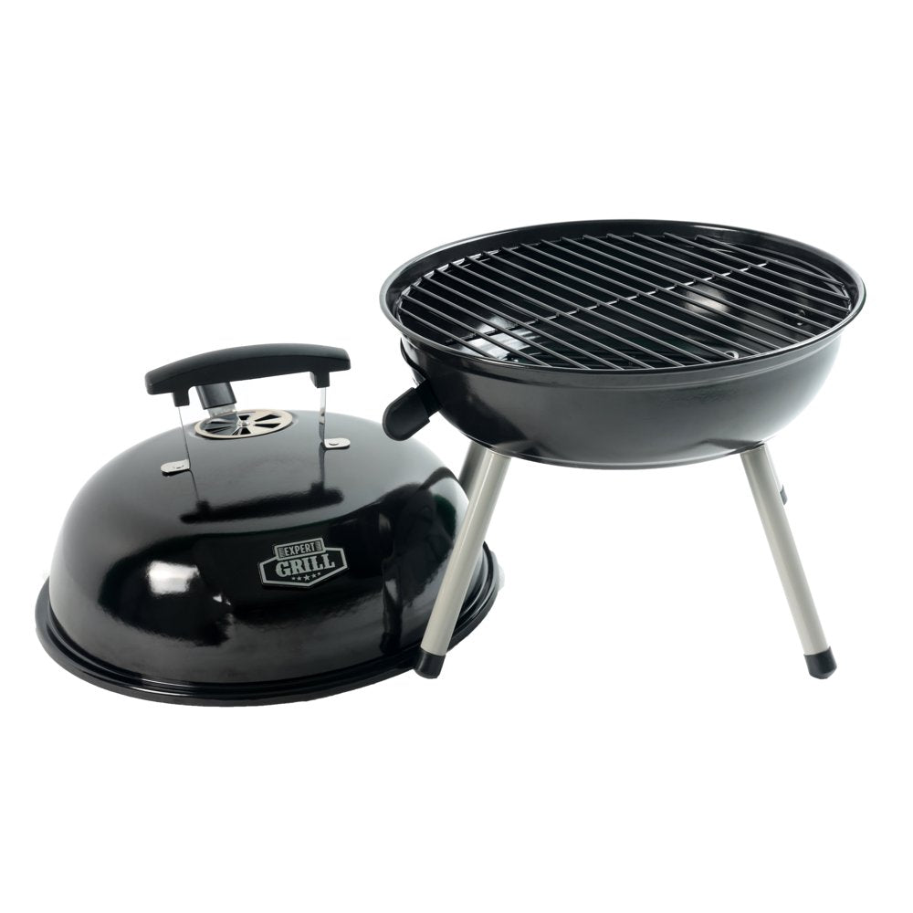 14.5' Steel Portable Charcoal Grill, Black