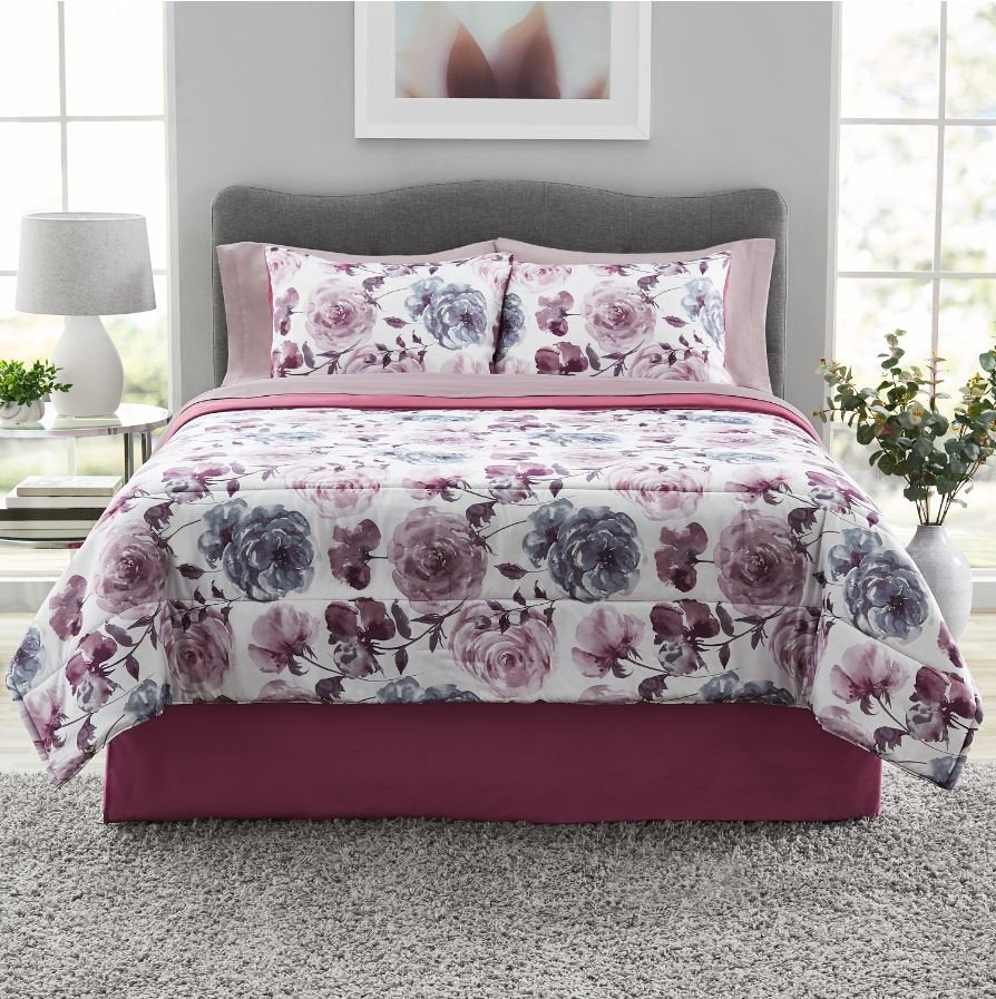 8 Piece Bed in a Bag Comforter Set with Sheets