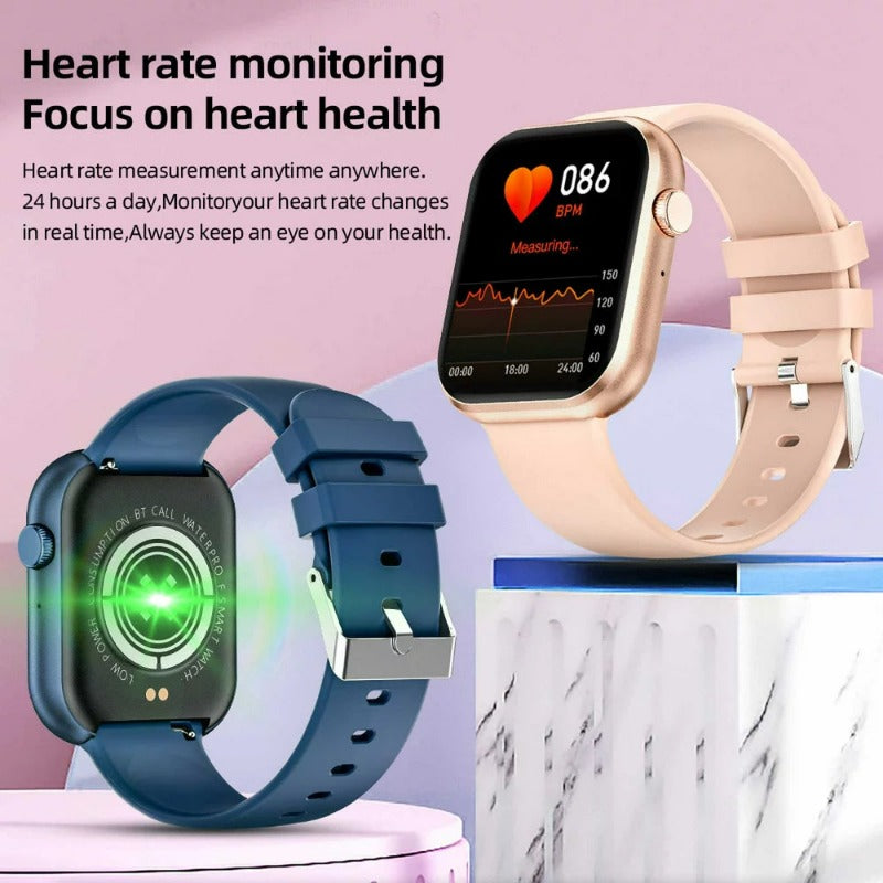 Smart Watch Compatible with Iphone Android Phones Fitness Tracker(Dial/Answer Call),Hr/Sleep Monitor,G20 Pink