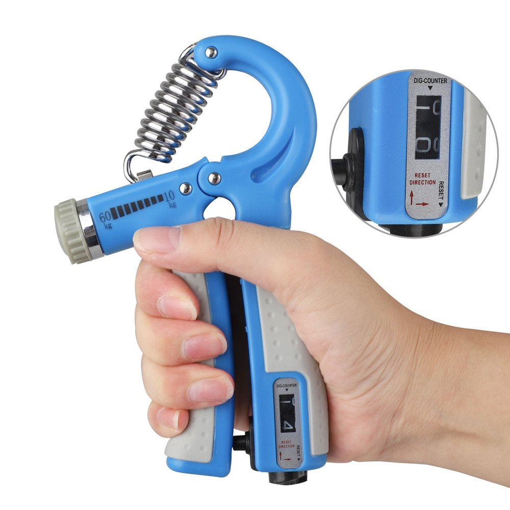 2/1Pcs Hand Grip Strengthener, Adjustable Resistance 22-132 Lbs (10- 60Kg), Hand Grip Exerciser, Strengthen Grip, Hand Squeezer, Forearm Grip, Hand Exercise, Gripper, Finger Strengthener