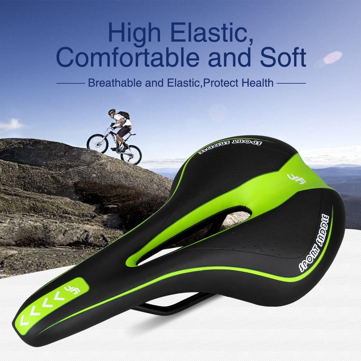 Bike Saddle Mountain Bike Seat Breathable Comfortable Bicycle Seat with Central Relief Zone and Ergonomics Design Relax Your Body Road Bike and Mountain Bike