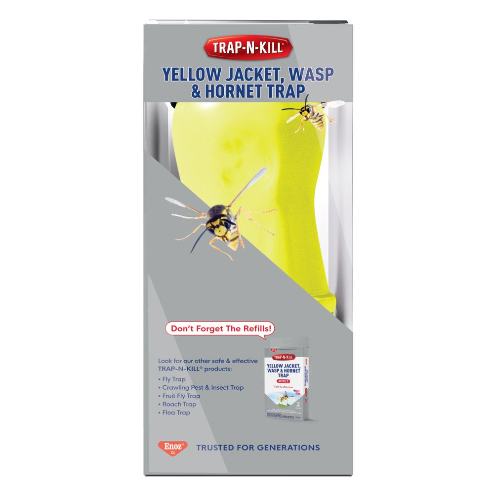 Trap N Kill Yellow Jacket Hornet and Wasp Trap with Bait