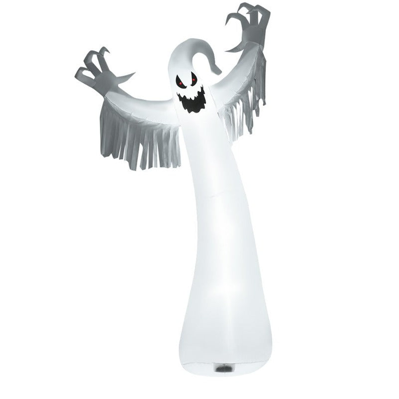 12Ft Inflatable Halloween Blow up Ghost Decoration W/ Built-In LED Light