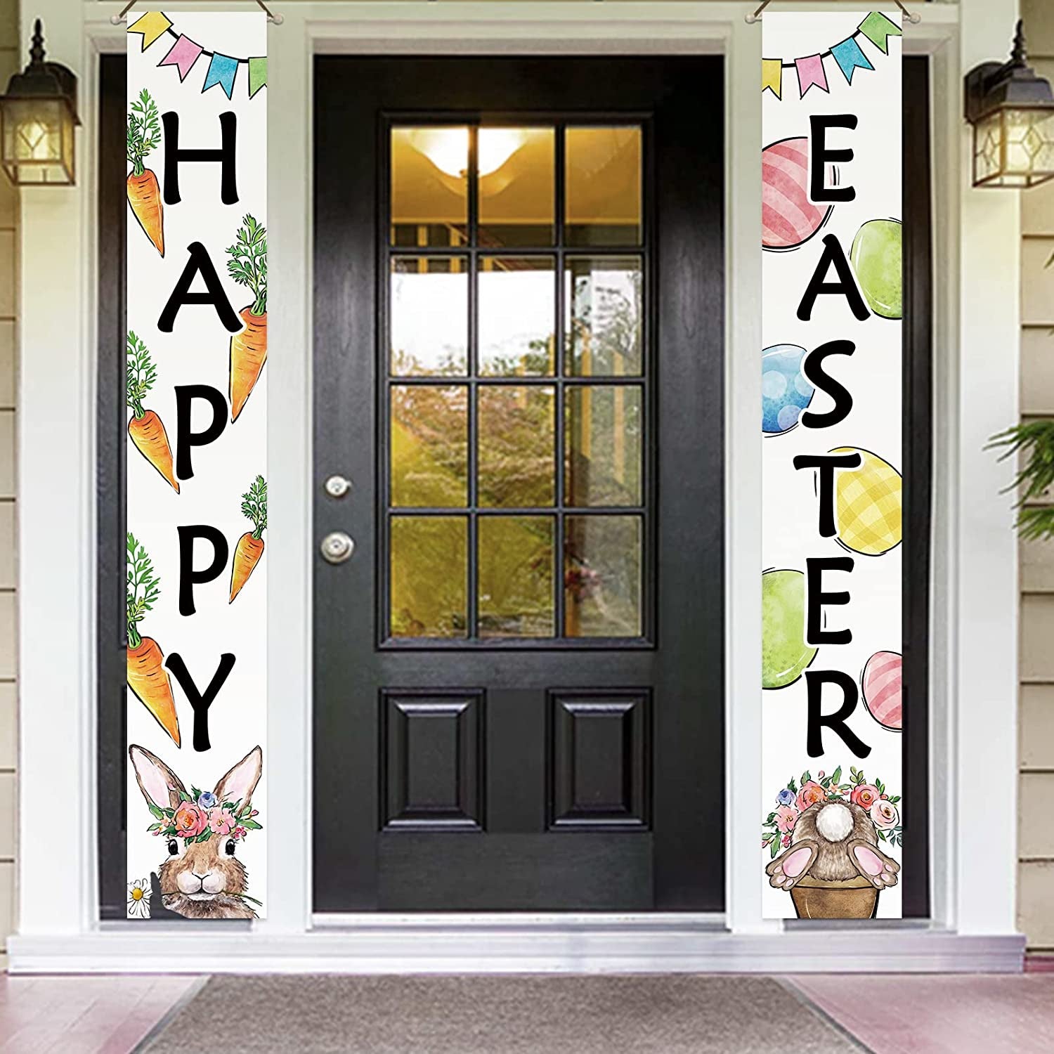 Easter Bunny Rabbit Porch Banner