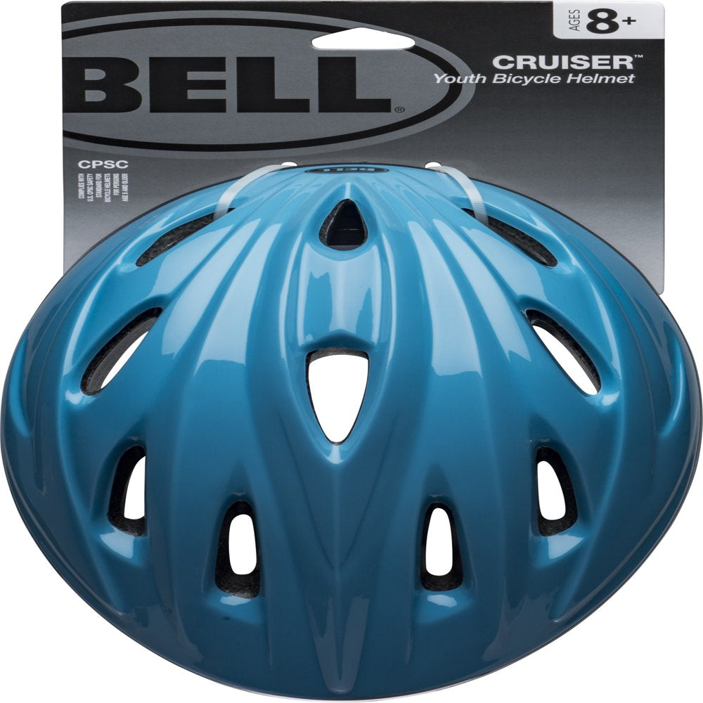 Bell Cruiser Blue Green Youth Helmet, 8+ (55-57Cm)