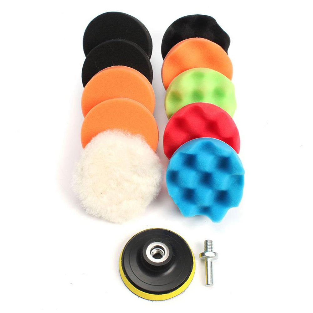 11 Pieces/Set 3 Inch Compound Drill Buffing Sponge Pads S for Car Sanding Polishing Ing