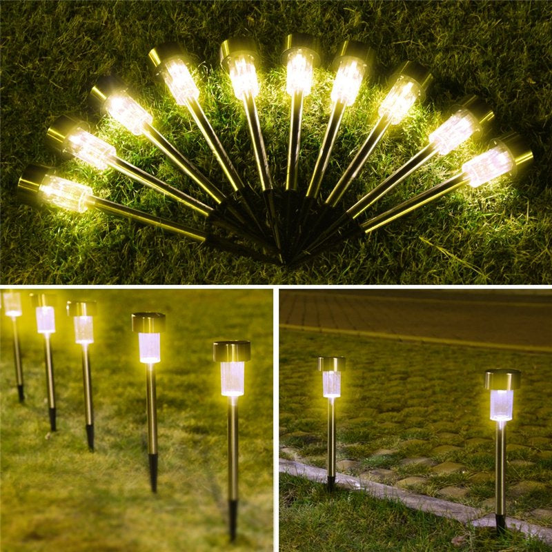 24 Brightest LED Waterproof  Stake Light Set for Walkway, Patio, Path, Lawn, Garden, Yard Decor