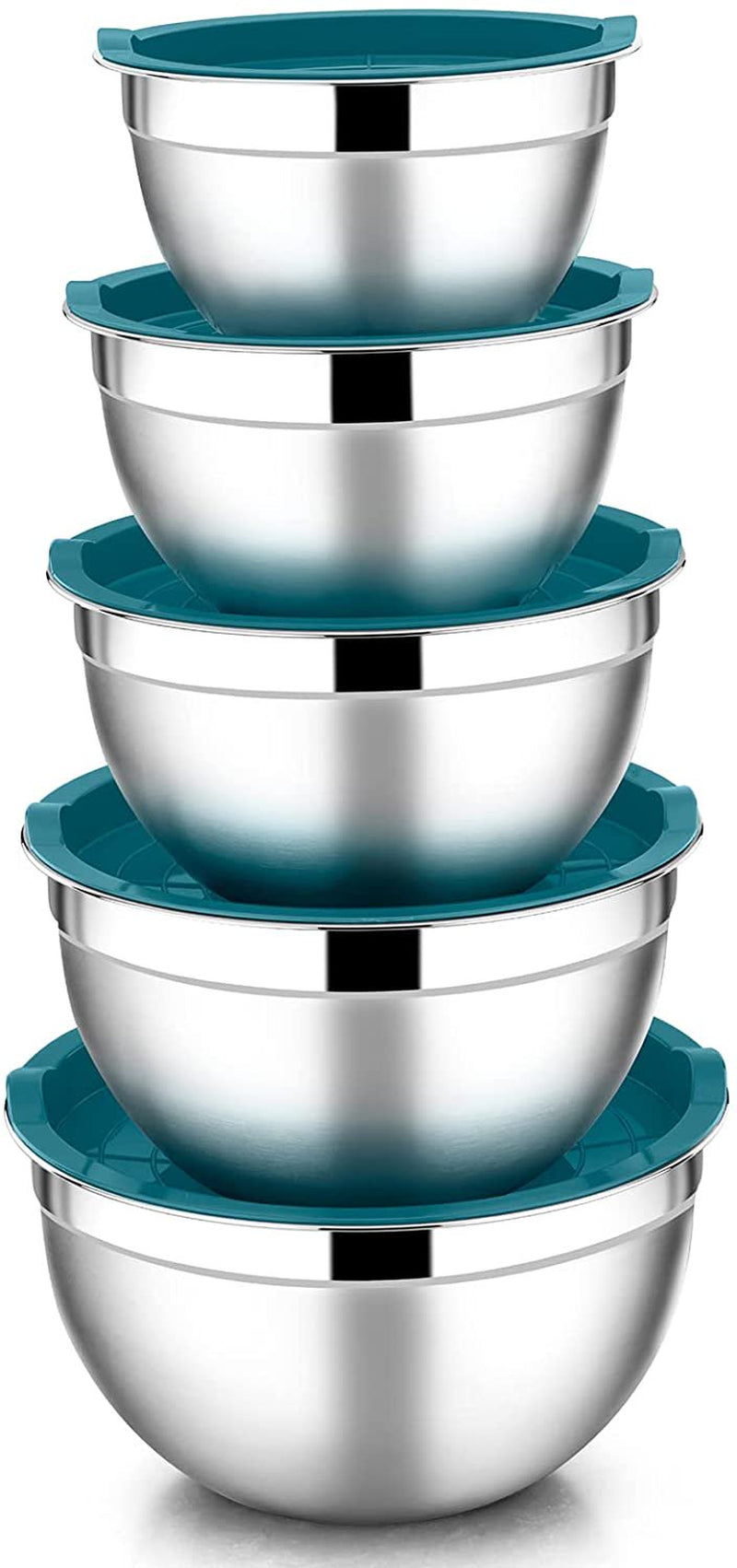Set of 5 Mixing Bowls with Lids