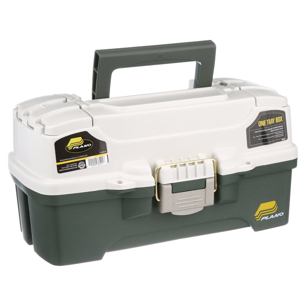 One-Tray Tackle Box, Bait Storage, Extending Cantilever-Tray Design