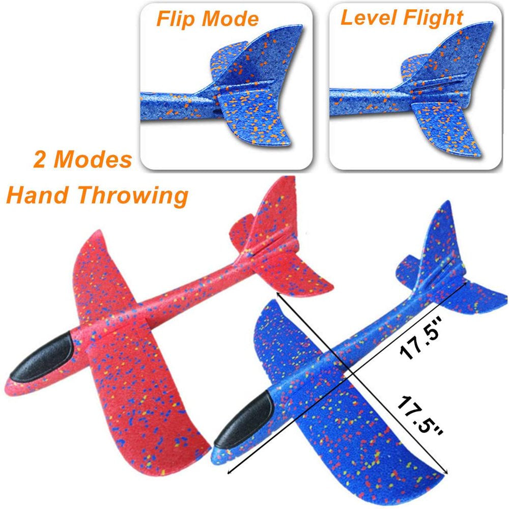 2 Pack Glider Plane Toys - 17.5